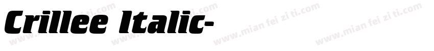 Crillee Italic字体转换